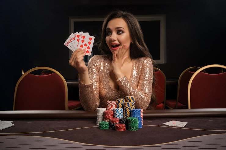 Live Speed Baccarat dealer table with card shoe and betting display